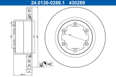 2x Bremsscheibe Hinterachse für MAN VW TGE Kasten Pritsche/Fahrgestell Bus