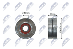 Spannrolle Keilrippenriemen für MITSUBISHI NISSAN OPEL RENAULT VOLVO CARISMA