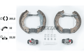 Bremsbackensatz Hinterachse für SMART CABRIO CITY-COUPE CROSSBLADE FORTWO Coupe