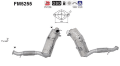 Ruß Partikelfilter Abgasanlage für FORD TOURNEO CUSTOM V362 Bus TRANSIT V363