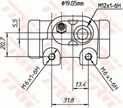 2x Radbremszylinder Hinterachse für CITROËN C3 I C2 ENTERPRISE Pluriel