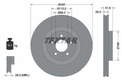 2x Bremsscheibe Vorderachse für AUDI A4 B8 Avant A5 Sportback Cabriolet Q5 Van
