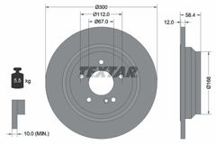 2x Bremsscheibe Hinterachse für MERCEDES-BENZ S-KLASSE Coupe SL