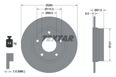 2x Bremsscheibe Hinterachse für RENAULT ARKANA I