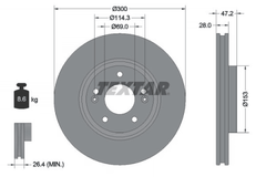 2x Bremsscheibe Vorderachse für HYUNDAI KIA CRETA GRANDEUR i30 Kombi Coupe i40