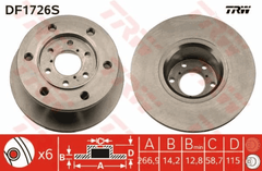 2x Bremsscheibe Vorderachse für IVECO DAILY I Kasten Pritsche/Fahrgestell II Bus