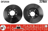 2x Bremsscheibe Vorderachse für BMW 5 Touring 7
