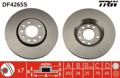 2x Bremsscheibe Vorderachse für OPEL SAAB CADILLAC SIGNUM CC VECTRA C Caravan