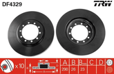 2x Bremsscheibe Vorderachse für RENAULT TRUCKS MASCOTT Kasten