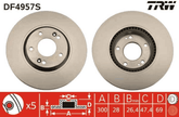 2x Bremsscheibe Vorderachse für HYUNDAI KIA GRANDEUR i30 Kombi Coupe VELOSTER