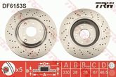2x Bremsscheibe Vorderachse für MERCEDES-BENZ C-KLASSE T-Model CLK Cabriolet SLK