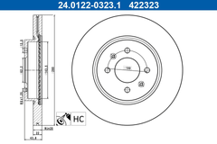 2x Bremsscheibe Vorderachse für HYUNDAI KIA BAYON i20 III RIO IV STONIC