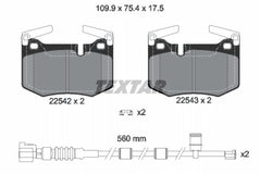 Bremsbelagsatz Scheibenbremse Hinterachse für LEXUS RC GS