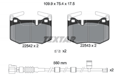 Bremsbelagsatz Scheibenbremse Hinterachse für LEXUS GS RC