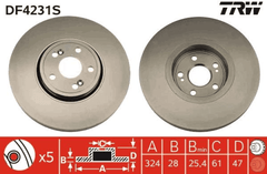 2x Bremsscheibe Vorderachse für RENAULT ESPACE IV VEL SATIS