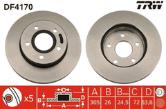 2x Bremsscheibe Vorderachse für JEEP CHEROKEE GRAND II