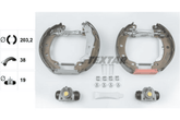 Bremsbackensatz Hinterachse für RENAULT MEGANE I Hatchback Van Classic Coach