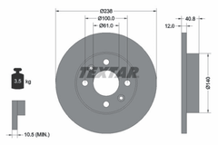2x Bremsscheibe Vorderachse für LADA RENAULT DACIA LARGUS Kasten/Kombi CLIO I