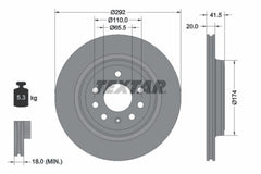 2x Bremsscheibe Hinterachse für SAAB OPEL CADILLAC FERRARI FIAT 9-3 Kombi