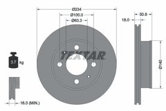 2x Bremsscheibe Vorderachse für HYUNDAI ATOS