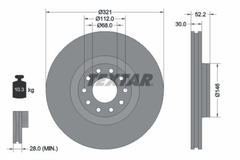 2x Bremsscheibe Vorderachse für AUDI A6 C5 Avant