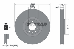 2x Bremsscheibe Vorderachse für CITROËN PEUGEOT C5 III Break C6 407 SW Coupe