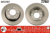 2x Bremsscheibe Hinterachse für BMW 3 Coupe Cabriolet Touring Compact