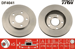 2x Bremsscheibe Vorderachse für OPEL CHEVROLET PONTIAC BUICK SINTRA TRANS SPORT