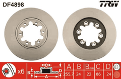 2x Bremsscheibe Vorderachse für FORD MAZDA RANGER B-SERIE BT-50 Pick-up