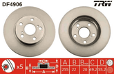 2x Bremsscheibe Vorderachse für TOYOTA PRIUS Liftback