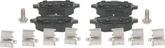 Bremsbelagsatz Scheibenbremse Hinterachse für CITROËN OPEL PEUGEOT DS C4 III
