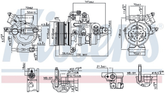Kompressor Klimaanlage für FORD ECOSPORT FIESTA VII KA+ III PUMA TOURNEO