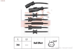 ABS Sensor Raddrehzahl Hinterachse für RENAULT LAGUNA III Grandtour Coupe