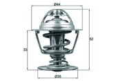 Thermostat Kühlmittel für CITROËN PEUGEOT C5 III Break C6 407 SW Coupe 607