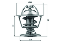 Thermostat Kühlmittel für CITROËN PEUGEOT C5 III Break C6 407 SW Coupe 607