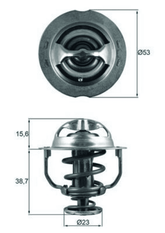 Thermostat Kühlmittel für VW BEETLE Cabriolet JETTA IV