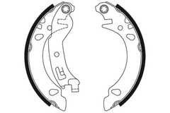 Bremsbackensatz Hinterachse für FIAT PANDA Kasten/Schrägheck / CLASSIC