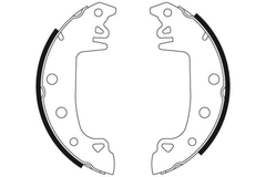Bremsbackensatz Hinterachse für ALFA ROMEO CITROËN FIAT PEUGEOT RENAULT TALBOT