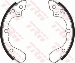 Bremsbackensatz Hinterachse für KIA HYUNDAI SEPHIA Stufenheck SHUMA I II
