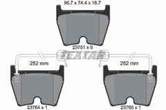 Bremsbelagsatz Scheibenbremse Vorderachse für AUDI LAMBORGHINI VW A6 C5 Avant