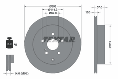 2x Bremsscheibe Hinterachse für SUZUKI GRAND VITARA II XL7