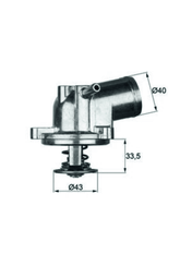 Thermostat Kühlmittel für MERCEDES-BENZ VW SSANGYONG 124 Stufenheck T-Model