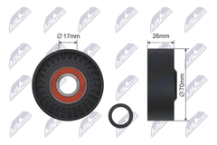 Spannrolle Keilrippenriemen für SEAT SKODA VW CORDOBA IBIZA III IV SC ST TOLEDO
