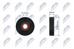 Spannrolle Keilrippenriemen für RENAULT CLIO II KANGOO Rapid