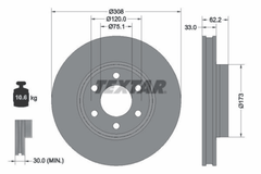 2x Bremsscheibe Vorderachse für FORD TOURNEO CUSTOM V710 Bus TRANSIT V363