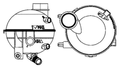 Ausgleichsbehälter Kühlmittel für CITROËN PEUGEOT C4 I 307 Break CC