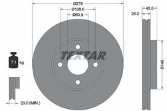 2x Bremsscheibe Vorderachse für FORD FIESTA V