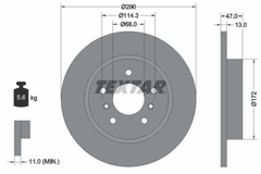 2x Bremsscheibe Hinterachse für NISSAN RENAULT QASHQAI II SUV CAPTUR KADJAR