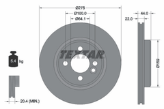 2x Bremsscheibe Vorderachse für MINI Cabriolet