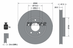 2x Bremsscheibe Vorderachse für HYUNDAI KIA COUPE II i30 Kombi ix20 SONATA V VI